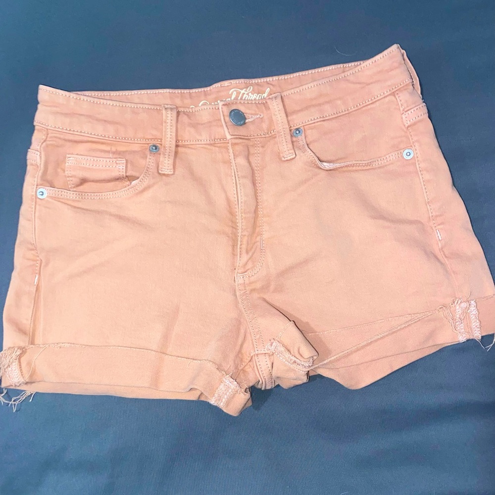 Universal Thread Pink Jean Shorts|High Rise Midi